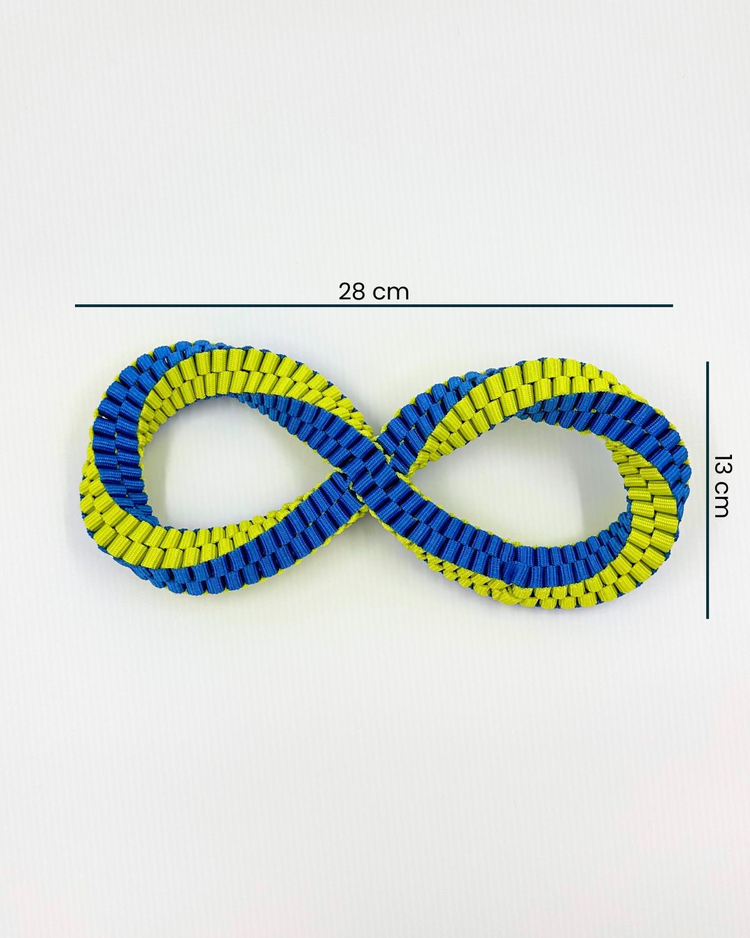 Loopy-Lu Webbed Rope Toy Size | Wag Box